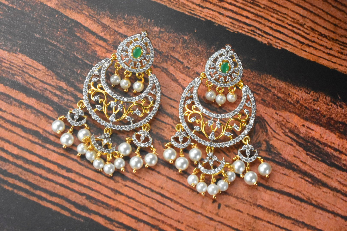 American Diamonds Chandbalis By Asp Fashion Jewellery