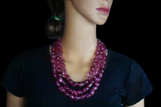 Ruby Tumbles 3 line Necklace
By Asp Fashion Jewellery