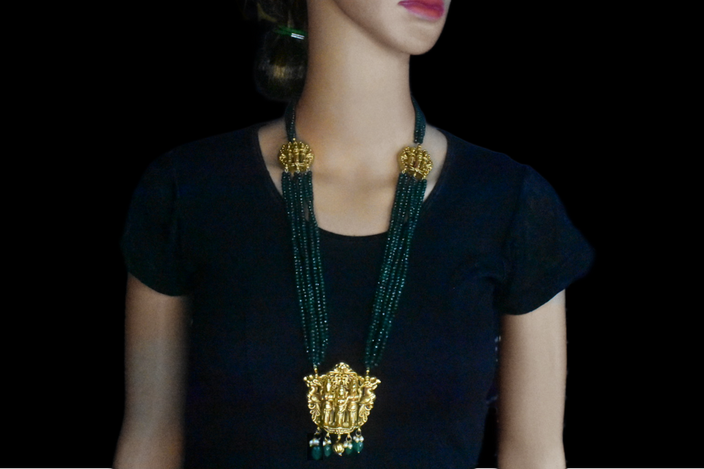 Ram Parivar multi-row Antique Haram  By Asp Fashion Jewellery