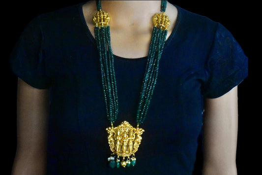 Ram Parivar multi-row Antique Haram  By Asp Fashion Jewellery