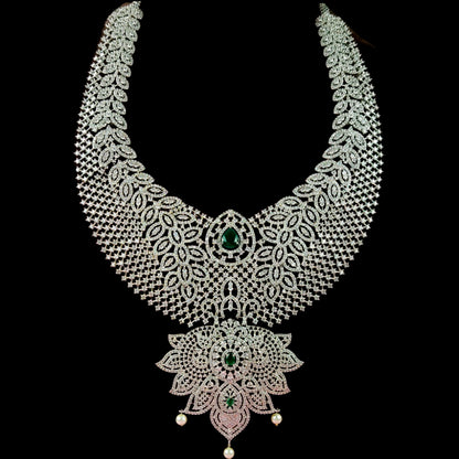 Grand American Diamond Necklace By Asp Fashion Jewellery