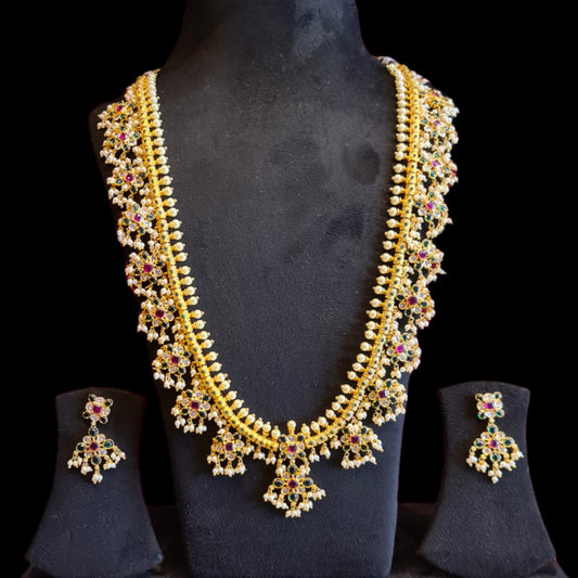 South Indian Traditional Guttapusalu Necklace set By Asp Fashion jewellery