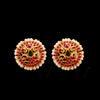 Kempu Ear-Studs With Pearls By Asp Fashion Jewellery