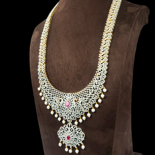 Grand American Diamond Necklace Set By Asp Fashion Jewellery