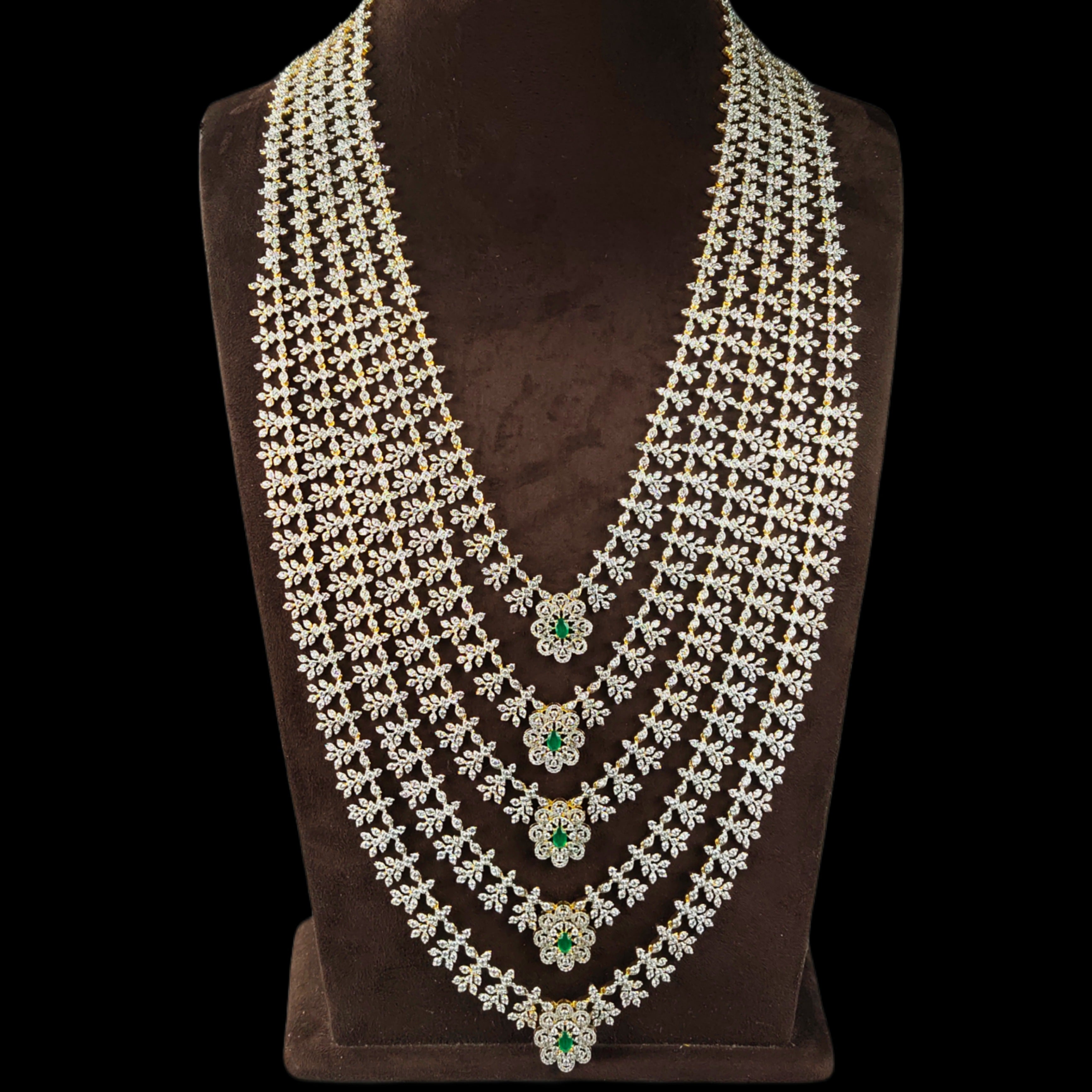 American Diamond Panchlada Haram  By Asp Fashion Jewellery
