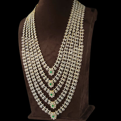 American Diamond Panchlada Haram  By Asp Fashion Jewellery