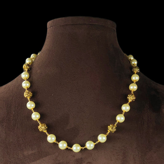 Pearl & Nakshi Beads Mala By Asp Fashion Jewellery