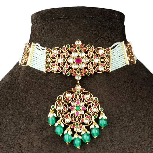 Grand Polki Choker Set By Asp Fashion Jewellery