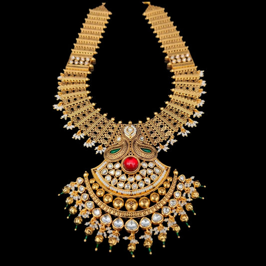 Designer kundan Long Haram By Asp Fashion Jewellery