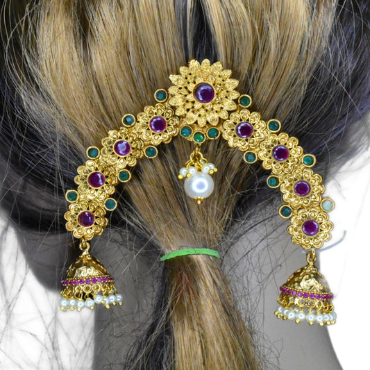 Juda Pin Hair Brooch for Women By Asp Fashion Jewellery