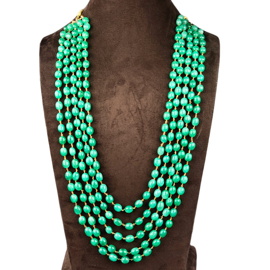Emerald Breads Groom Necklace By Asp Fashion Jewellery