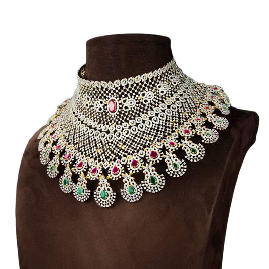 Bridal Detachable Diamond Choker   By Asp Fashion Jewellery