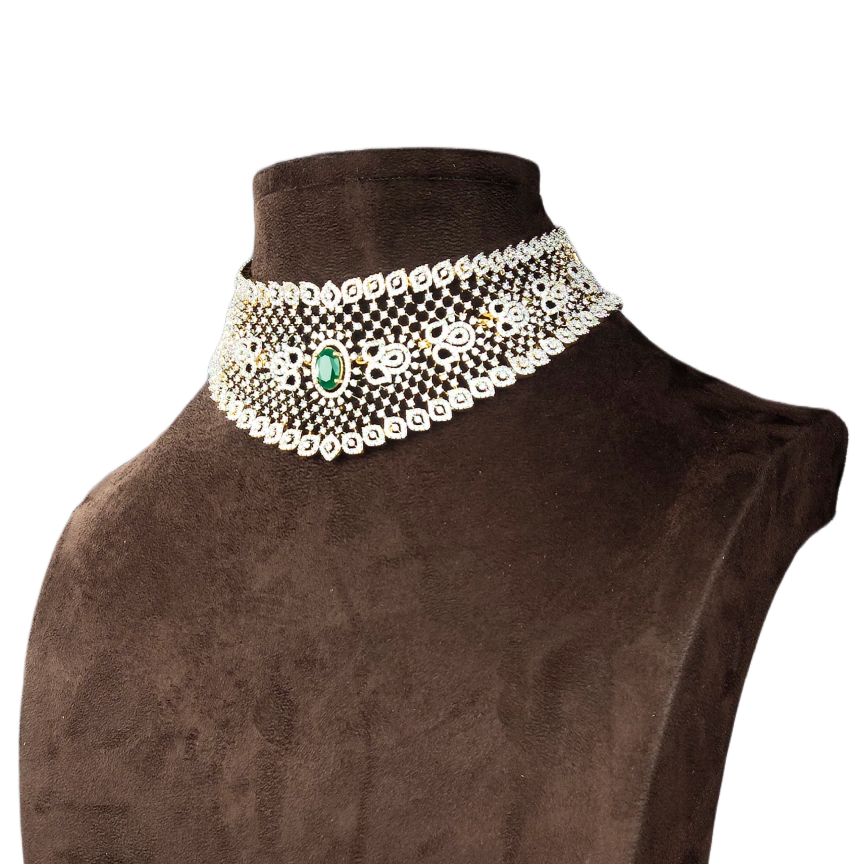 Bridal Detachable Diamond Choker   By Asp Fashion Jewellery