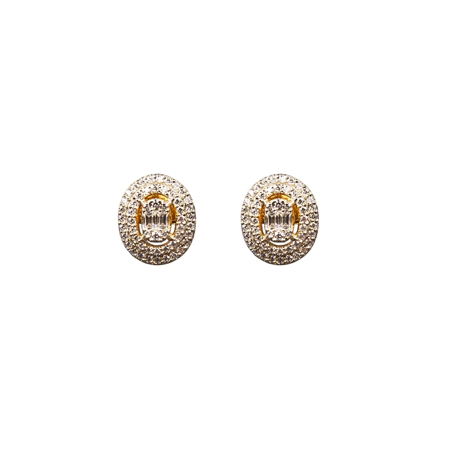 Asp Swarovski  ovel Stud Earrings