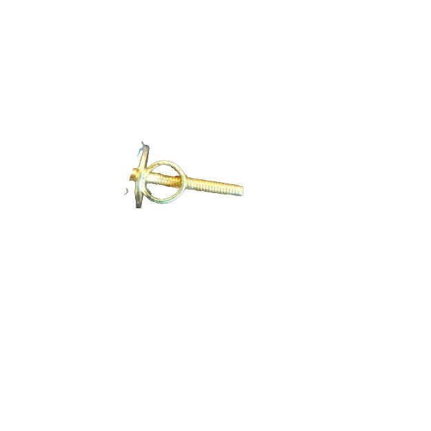 Moissanite Polki Mango Stud Earrings - 24K Gold Plated Silver