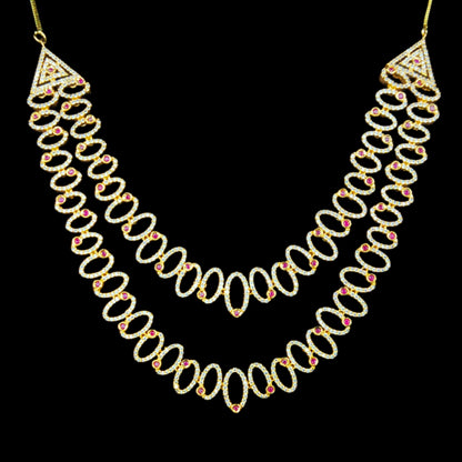 Stylish CZ Two Layered Necklace Set
By Asp Fashion Jewellery