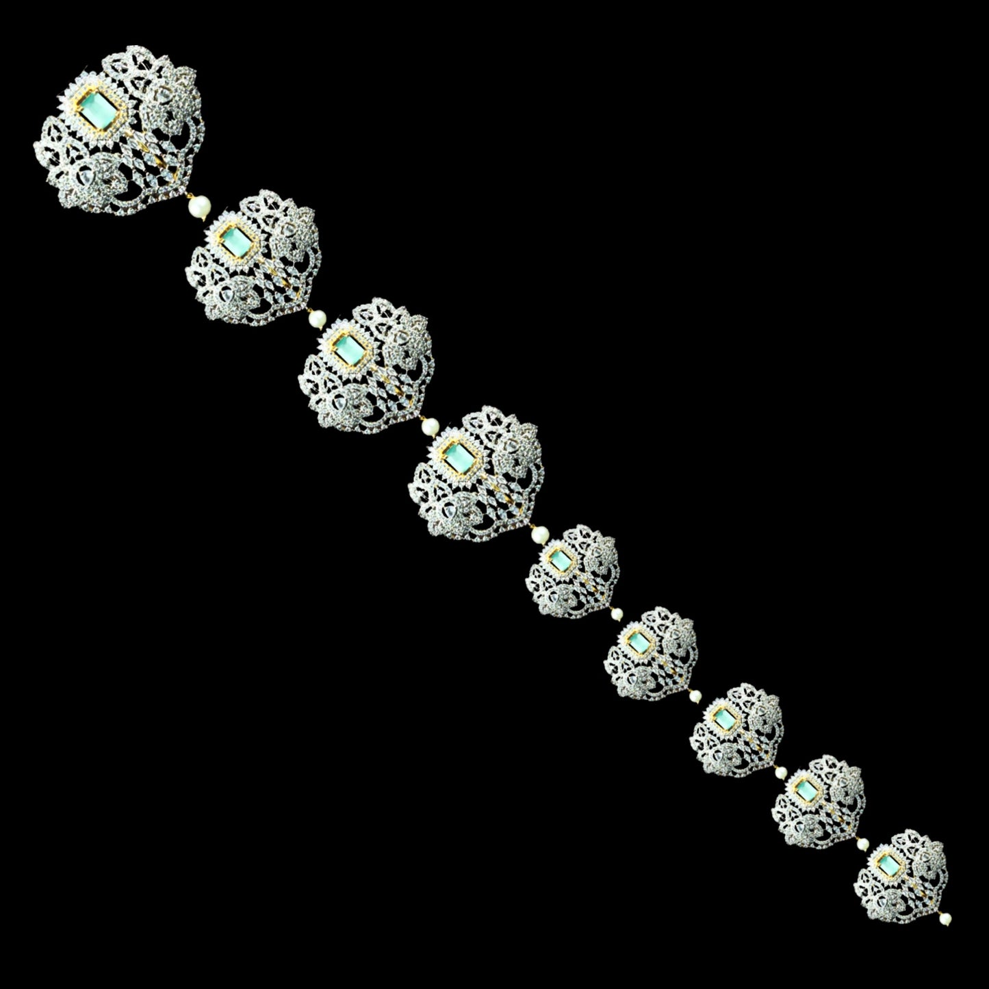 Traditional American Diamond Jada Bilallu By Asp Fashion Jewellery