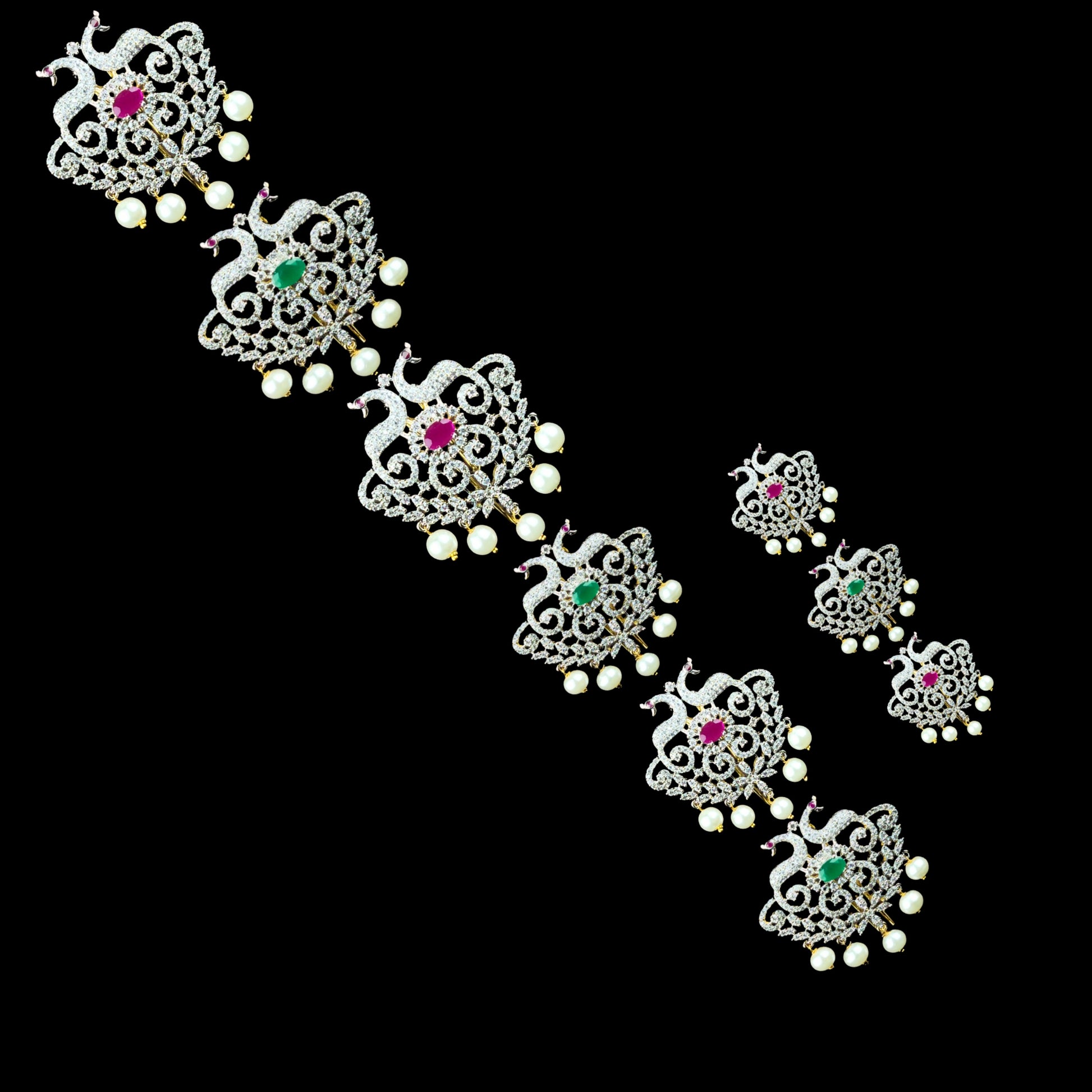 Traditional American Diamond Jada Bilallu By Asp Fashion Jewellery