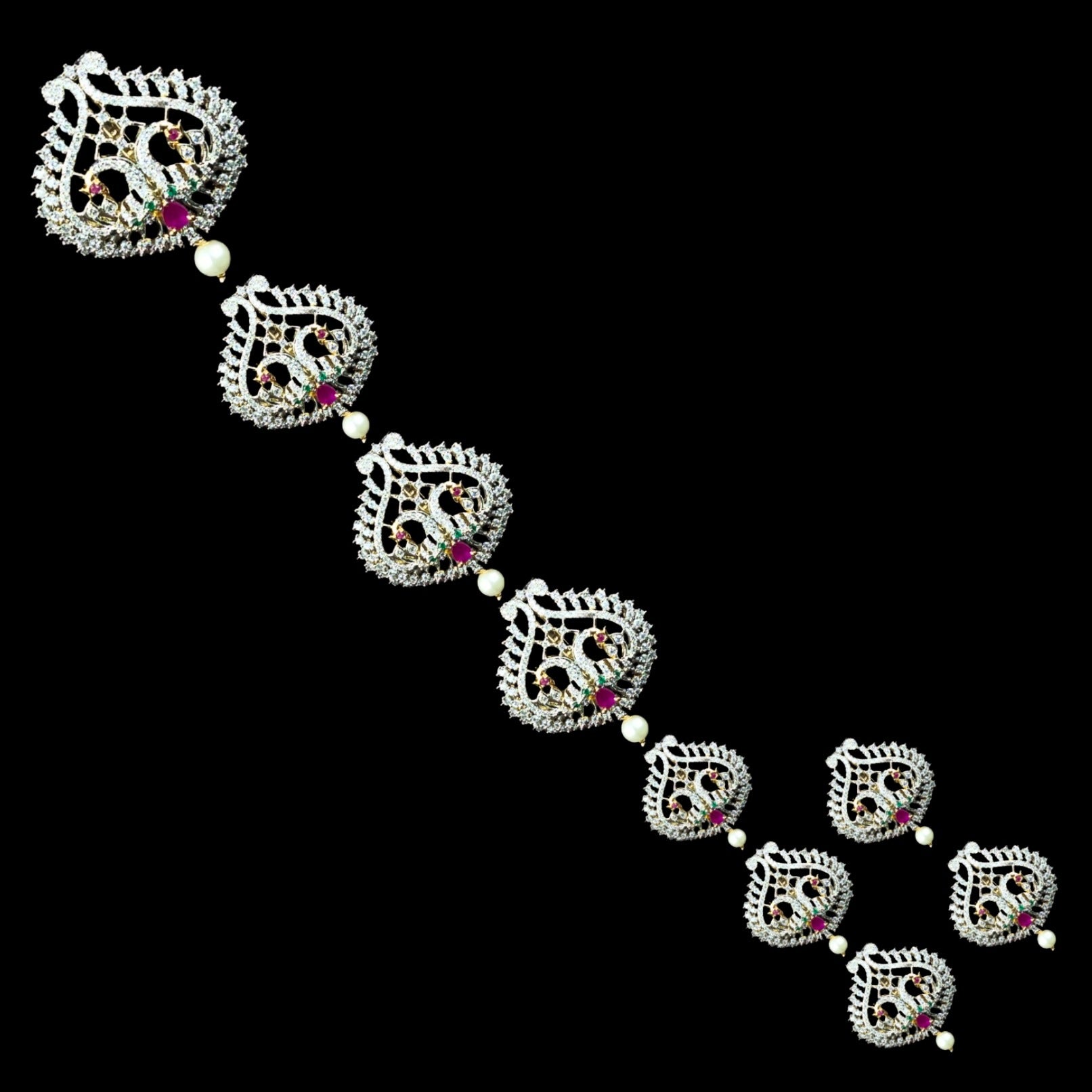 Traditional American Diamond Jada Bilallu By Asp Fashion Jewellery