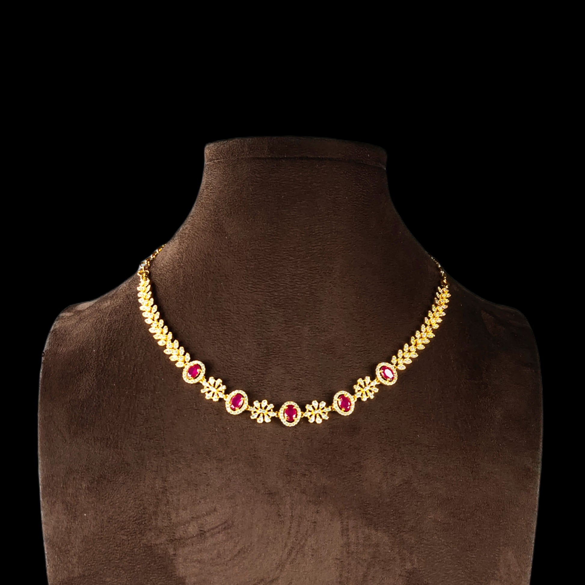 Cz Single Line Necklace By Asp Fashion Jewellery