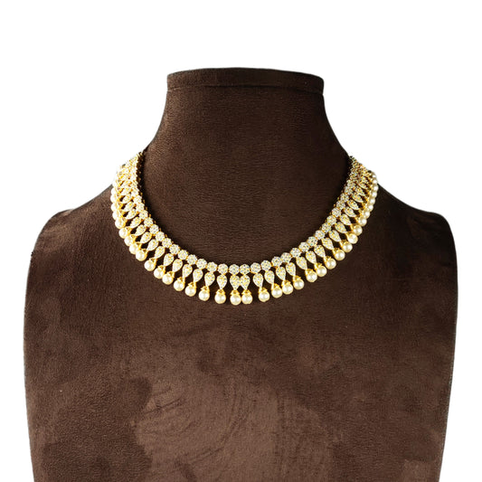 Elegant Cz Necklace Set By Asp Fashion Jewellery