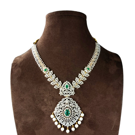 American Diamond Necklace Set By Asp Fashion Jewellery