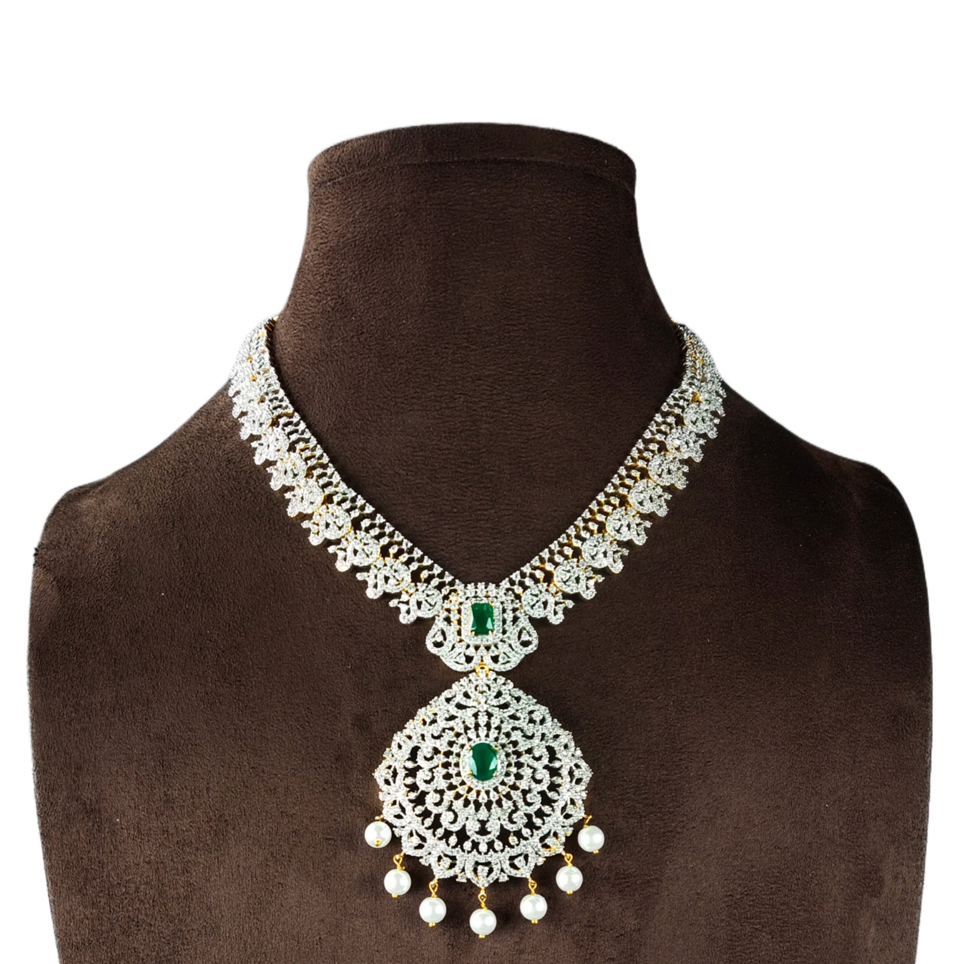 American Diamond Necklace Set By Asp Fashion Jewellery