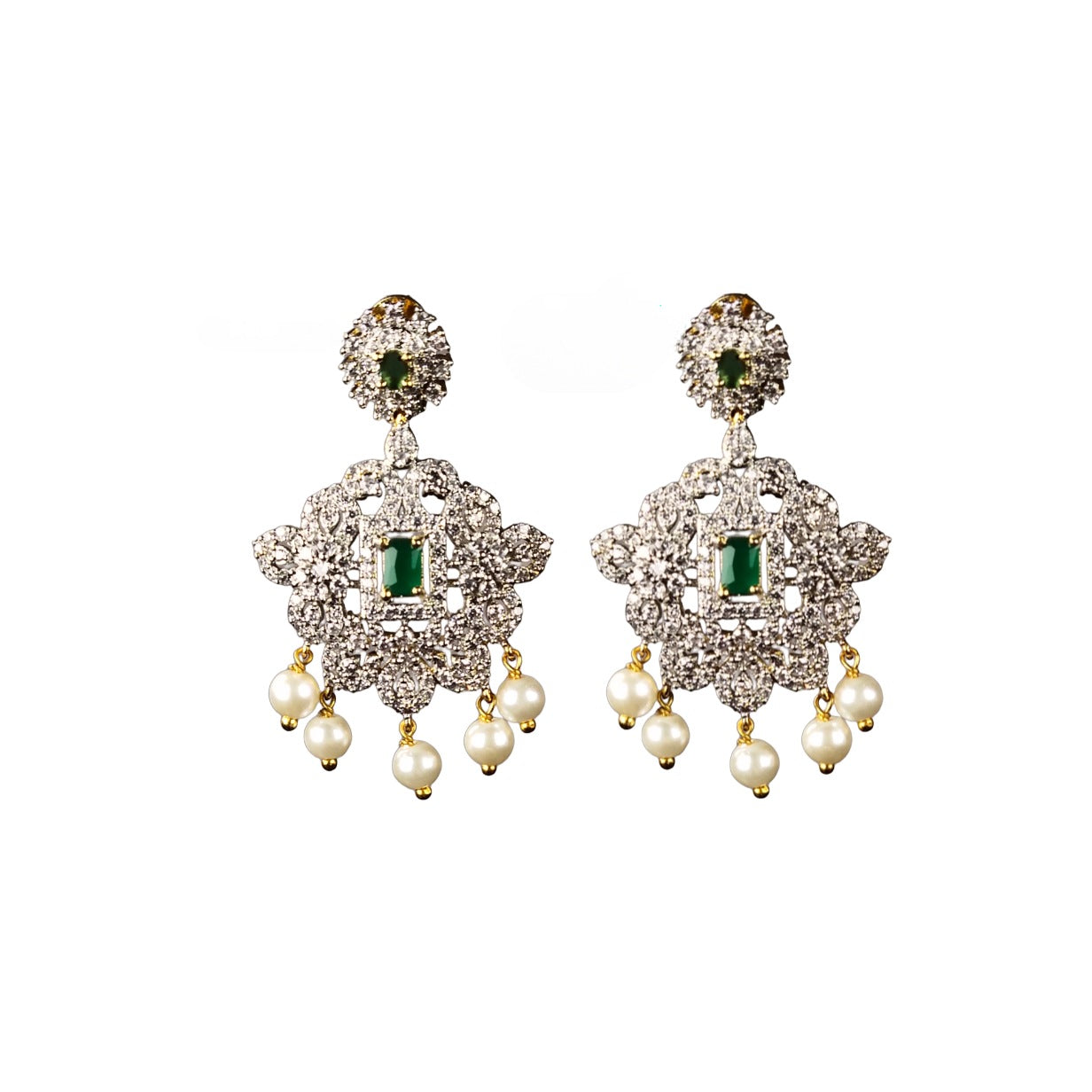 American Diamond Necklace Set - Elegant Bridal Collection