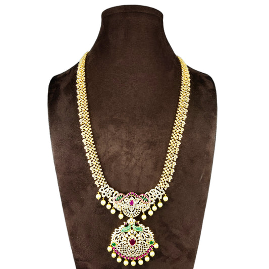 Stylish Cz Long Haram By Asp Fashion Jewellery