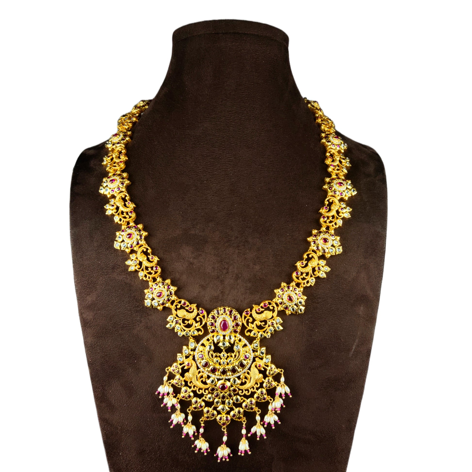 Classsy Uncut Polki Haram Set By Asp Fashion Jewellery