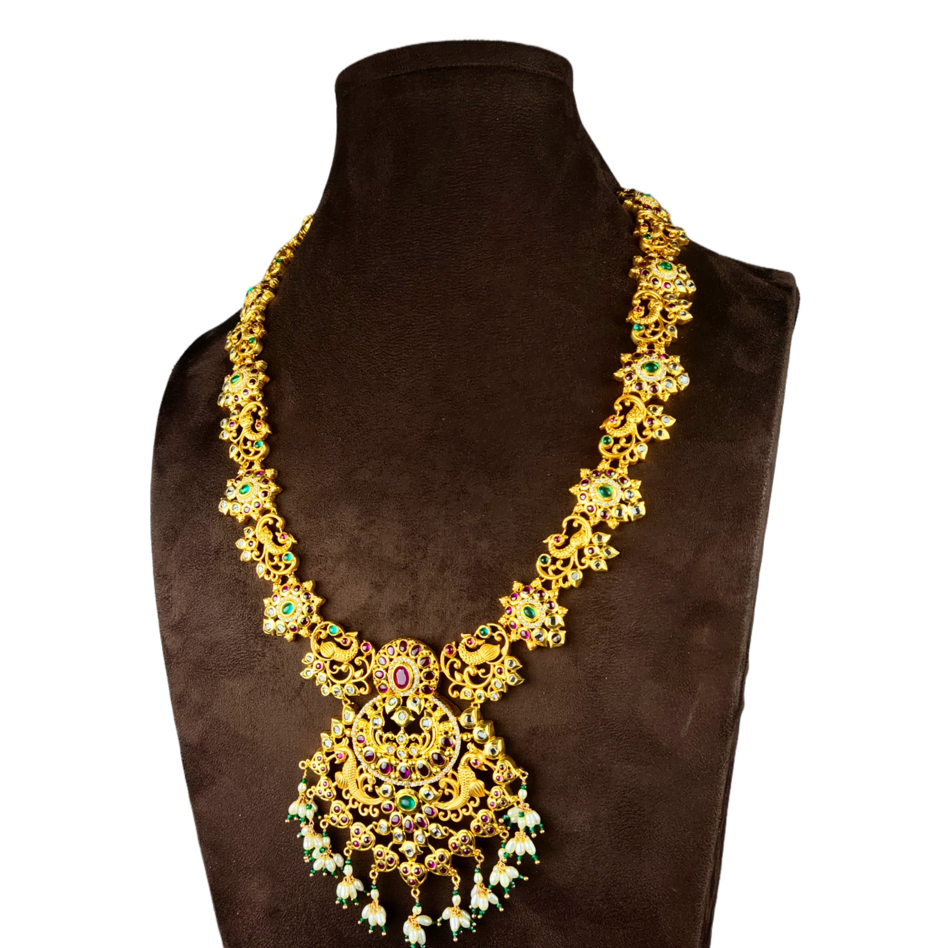 Classsy Uncut Polki Haram Set By Asp Fashion Jewellery