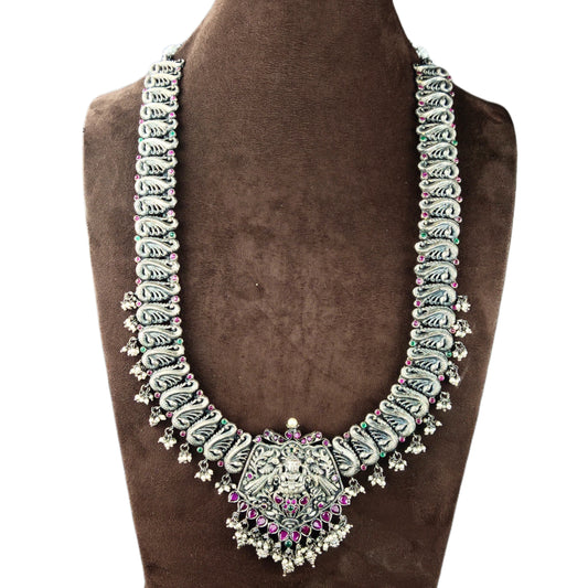 Oxidised Silver Laxmi Haram By Asp Fashion Jewellery