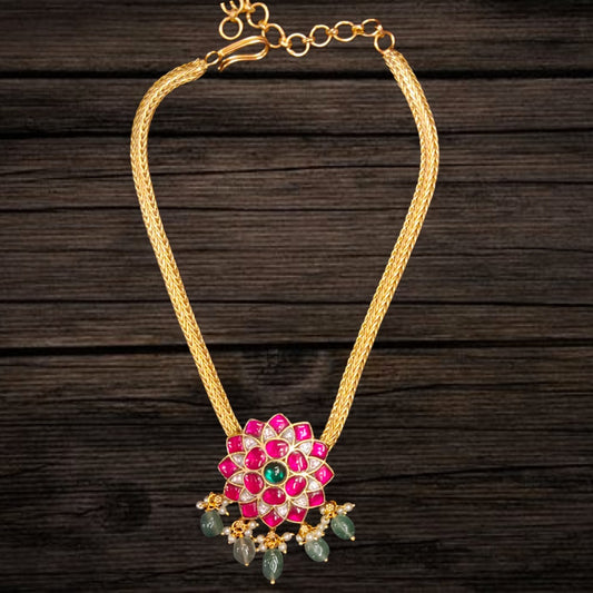 Exquisite Kundan Gold Chain By Asp Fashion Jewellery