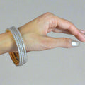 American Diamonds Studded Gold Plated Traditional Bangles By Asp Fashion Jewellery