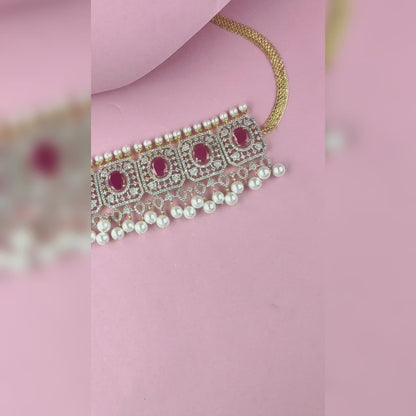 Stylish floral pattern diamond Chain waist belt By Asp Fashion Jewellery