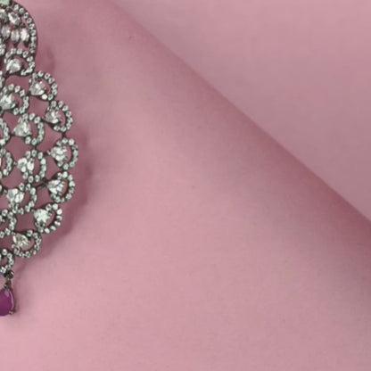 South Indian Victorian American Diamonds Pendant Set By Asp Fashion Jewellery