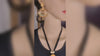 Antique Laxmi Pendant Black Beads Necklace Set By Asp Fashion Jewellery