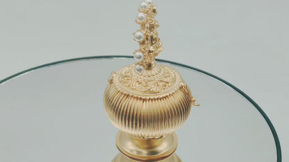 Gold Plated Kumkum Box